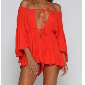 Off the shoulder romper